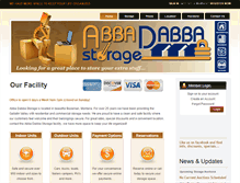 Tablet Screenshot of abbadabbastorage.com